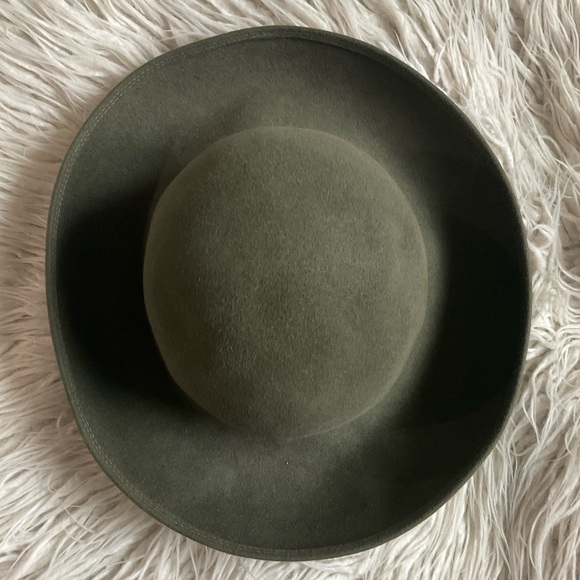 Patricia Underwood Olive Green Vintage Wool Felt Hat EUC One Size - Picture 5 of 8